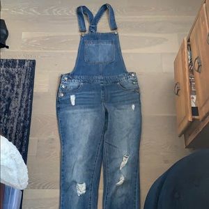 Denim overalls